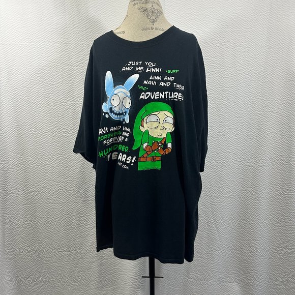 Link And Navi Forever And Ever Rick And Morty The Legend Of Zelda T-Shirt - Picture 1 of 4